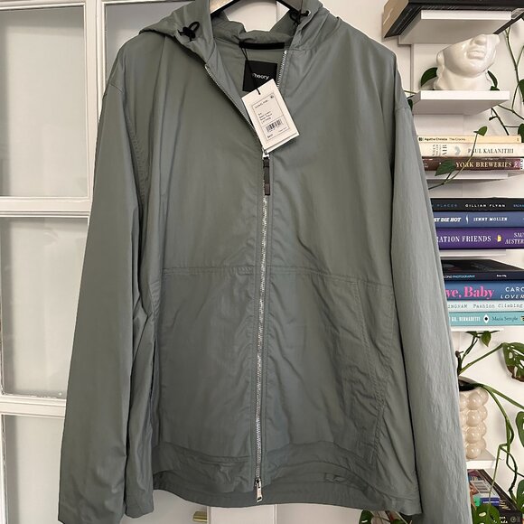 Theory Other - Men's Theory Haskel Kelso Piqué Packable Jacket in Steel Green